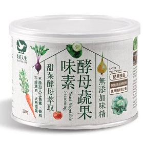 【雄讚購物】美好人生/酵母蔬果味素220g/罐