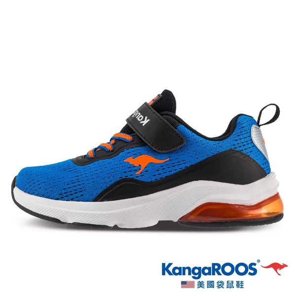 金英鞋坊~KangaROOS 美國袋鼠鞋 童鞋 RUN SWIFT 輕量透氣 緩震氣墊 運動鞋-KK11896-藍