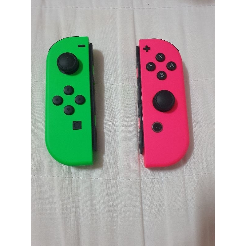 任天堂 Switch Joy-Con 左右手控制器 雙手把 漆彈綠粉