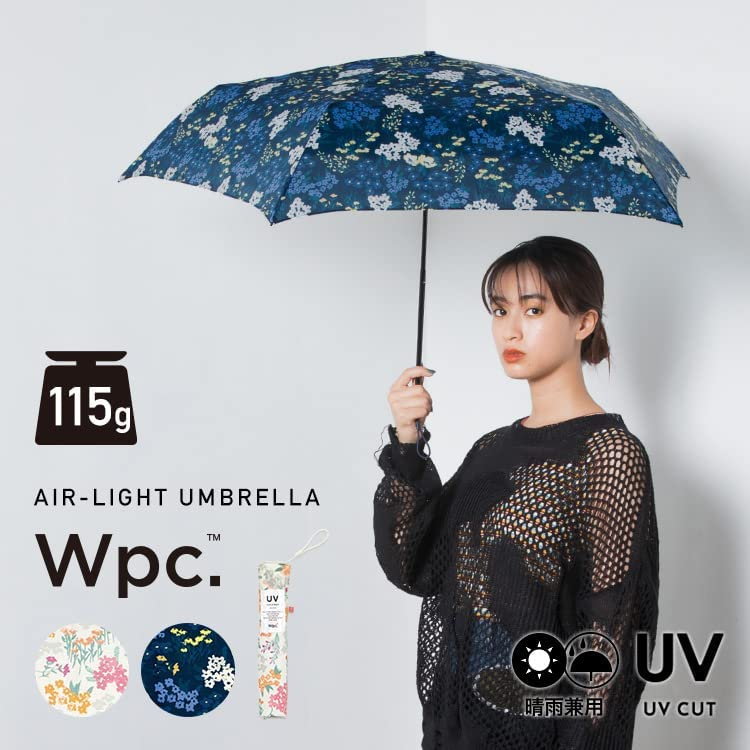 💖啾啾💖現貨 日本正版 Wpc  芙蓉小碎花 mini 極輕量折傘 晴雨兩用傘 抗紫外線 抗UV 雨傘 陽傘 2色