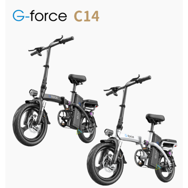 美國G-Force C14 鋁合金架構 LED儀表 摺疊電動助力腳踏車能量回收48V/400W圖片顏色僅供參考以實車為主