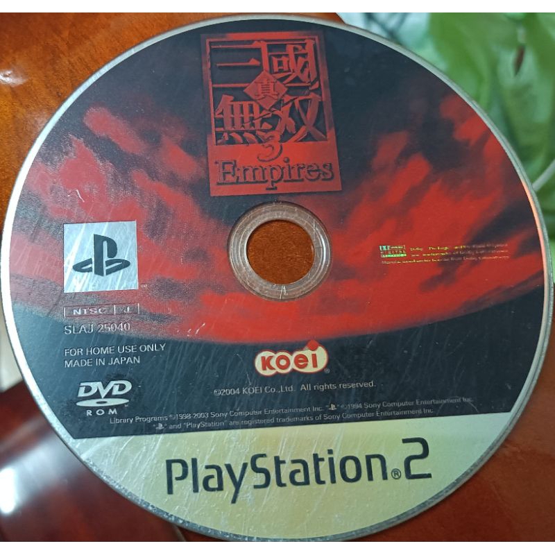 PS2 GAME:真三國無雙3--Empires /2手