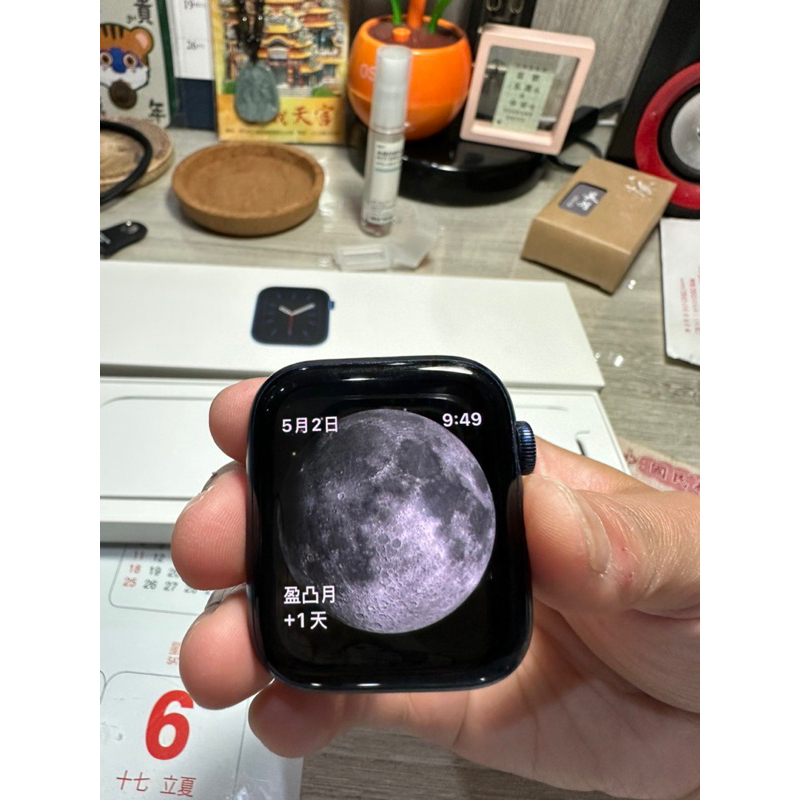 《二手》Apple Watch 6 44mm 鋁合金 Deep Navy 9成新（完整配件）