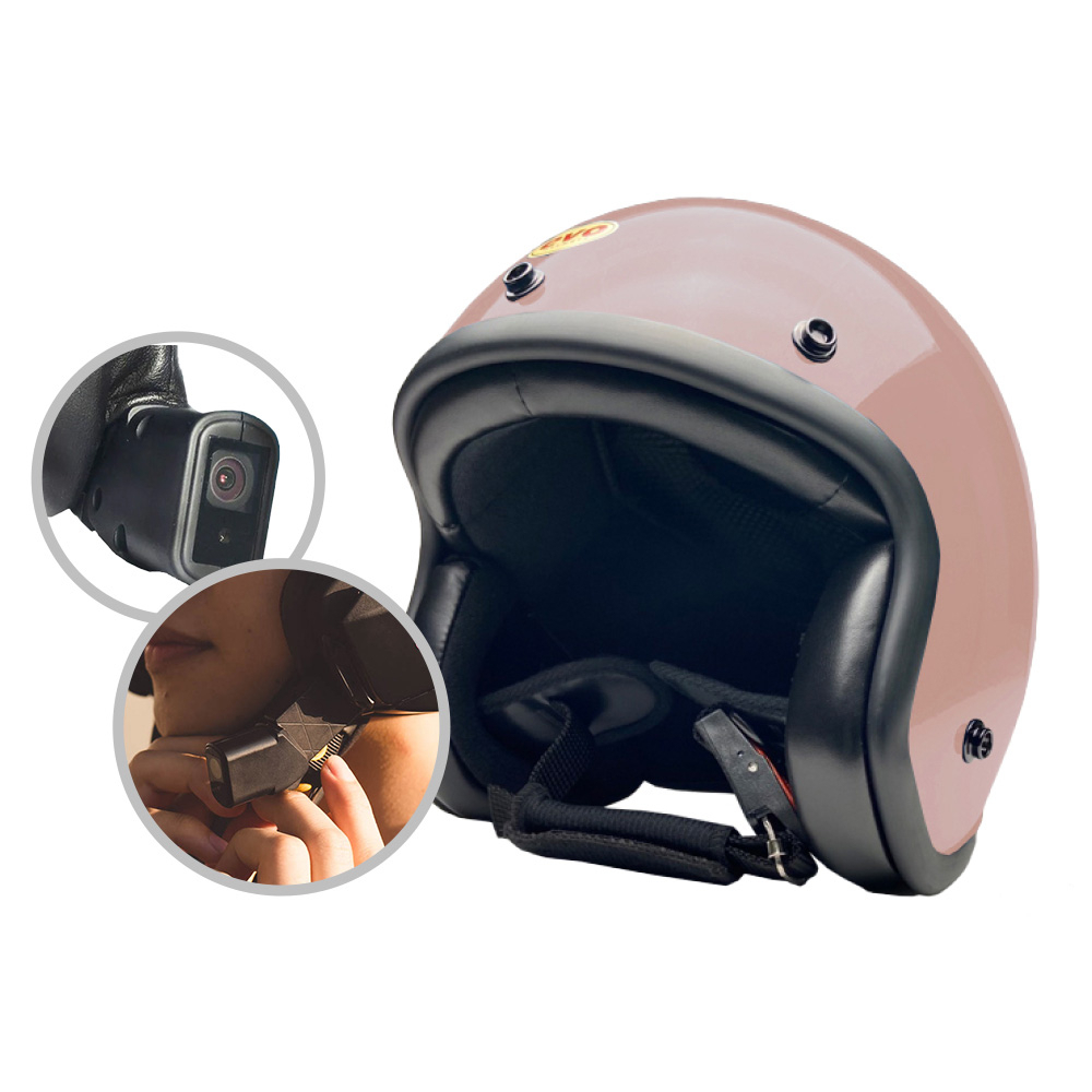 IminiDV X4 EVO 內建式 安全帽 行車記錄器 精裝 黑邊 復古騎士帽 機車 3/4罩安全帽 記錄器 皮革內襯