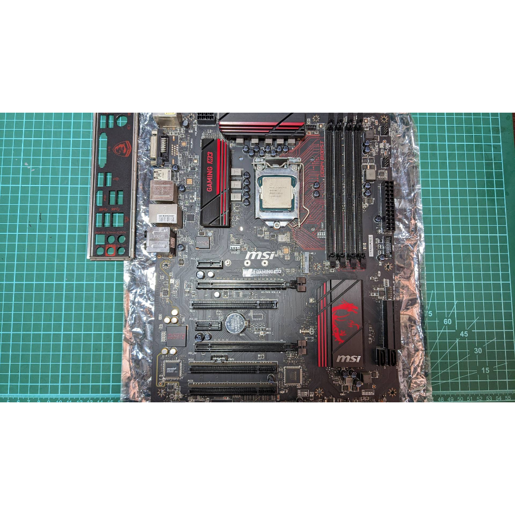 二手 微星MSI B150 GAMING M3 主機板 (1151腳位 Intel 6代) + I5 6400 CPU