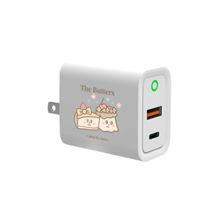 【TOYSELECT】The Butters 奶油蛋糕USB3.0+PD20W雙孔充電器