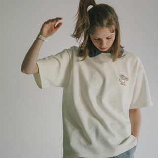 【WV PROJECT】Track Patch 翻領短袖T-Shirt 22SS 奶油白