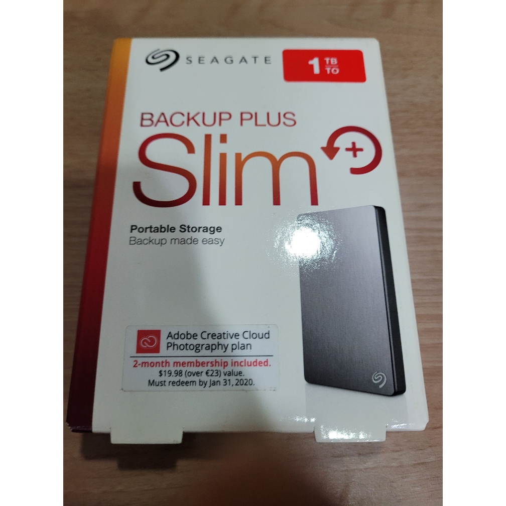 Seagate Backup Plus Slim 2.5吋外接行動硬碟-1TB