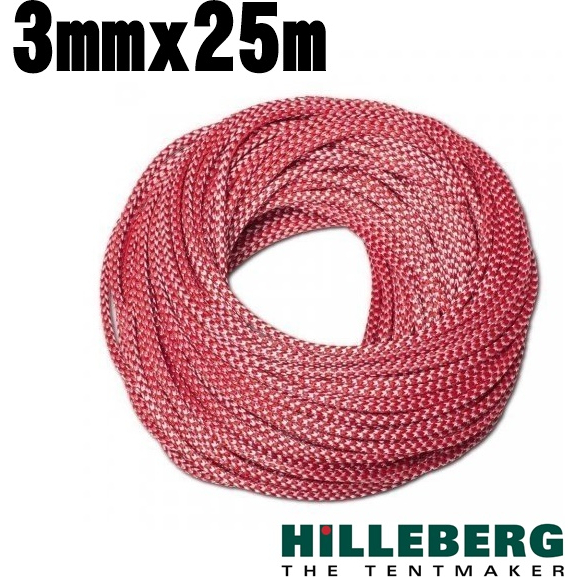 【瑞典 HILLEBERG】反光營繩 3mmx25m.強力營繩.帳篷繩索.不縮水_035271