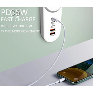 臺灣發貨 二代 排插 PD35W USB+ TYPE C+蘋果 5孔USB插座 插座延長線 手機充電座