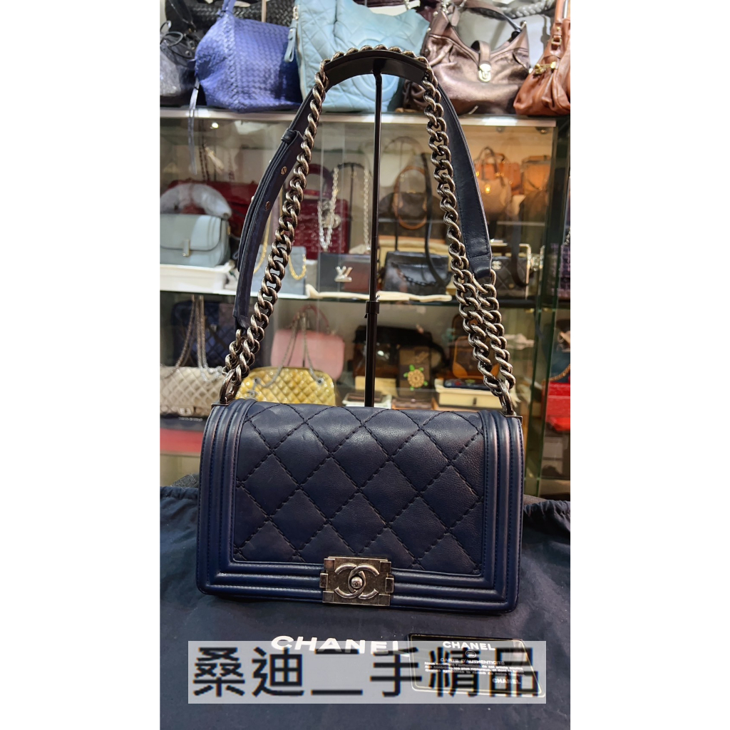 chanel boy 25 午夜藍