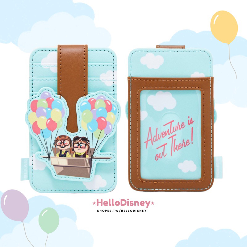 🌈現貨✨美國 迪士尼 Loungefly 正版 天外奇蹟 Up 卡爾 艾莉 卡夾 信用卡夾 悠遊卡套 證件夾