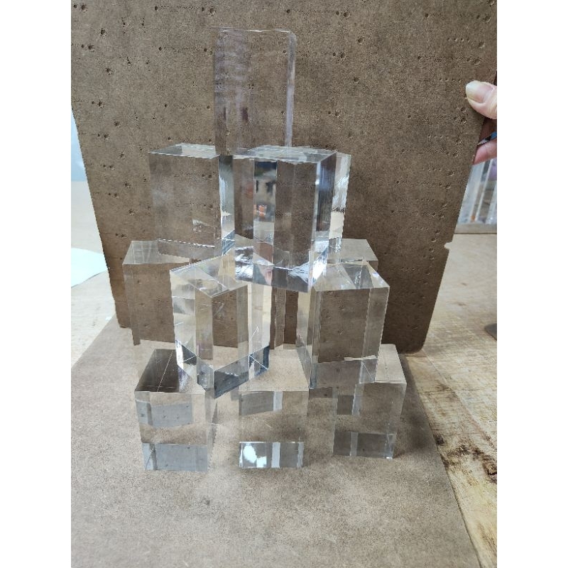 壓克厚磚，壓克力塊，展示架7×7,6×6,5×5,8×8,厚2cm,3cm,4cm，5
