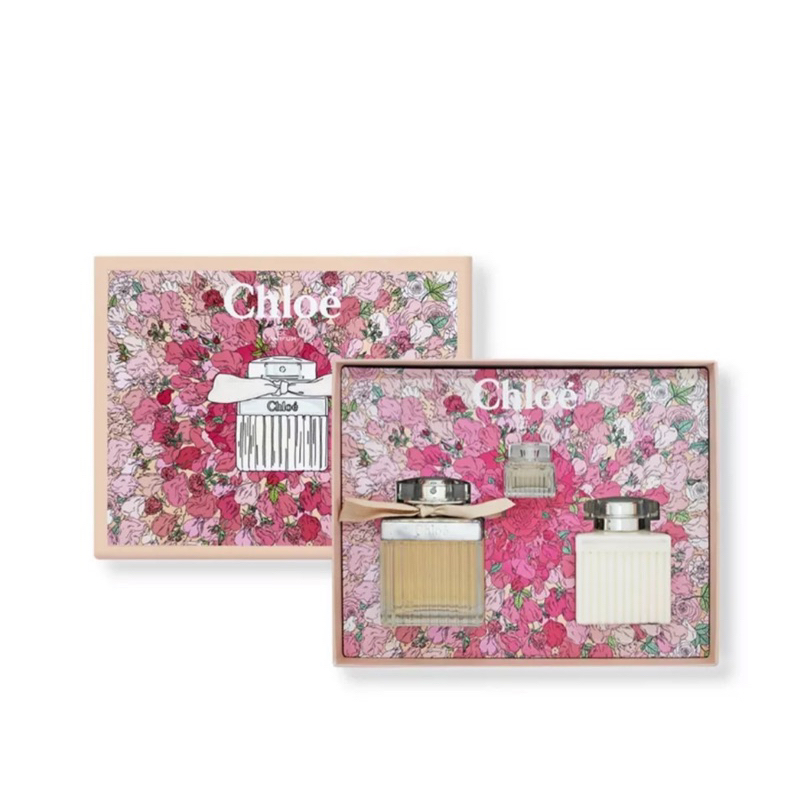 Chloe' 同名女性繽紛花園香氛禮盒（淡香精75ml+5ml+身體乳100ml）國際航空版 情人節 交換禮物