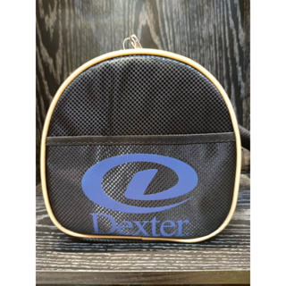 【薆力正品】DEXTER LOGO 黑藍金 保齡球 球袋 保齡球收納袋 2+1可用 單球袋 有肩帶 保齡球用品
