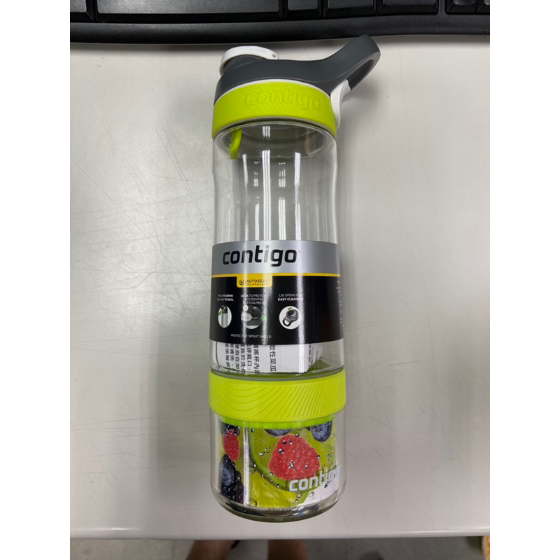 [全新]contigo infuser運動茶飲瓶650cc-綠色/冷泡茶/水果茶專用