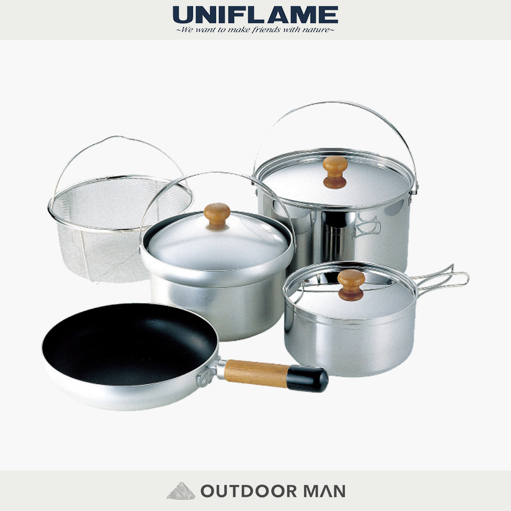 [UNIFLAME] FAN5 DUO不鏽鋼鍋具組 / 2~3人用 (U660256)