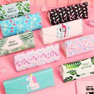 Yi’s store💋最新改款三角折疊眼鏡盒 墨鏡 圓框 大框 粗框 太陽眼鏡 自拍 收納 包包 方便 好看 超美百搭