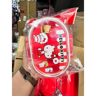 hello kitty迷你PP便當盒 正版 凱蒂貓 雷標 便當盒 保鮮盒 置物盒 娃娃機商品 雜物 雜貨 批發 批貨