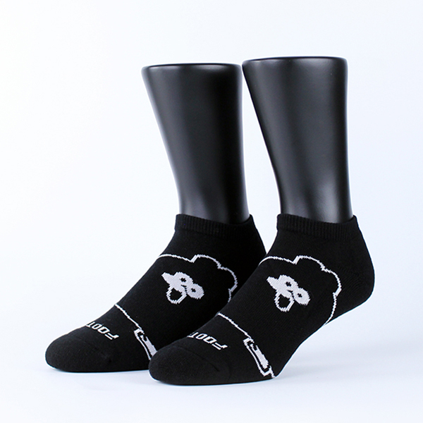 FOOTER x 奧樂雞聯名 跳舞雞船短襪 除臭襪 運動襪 短襪 黑 (男-BC07L/XL)