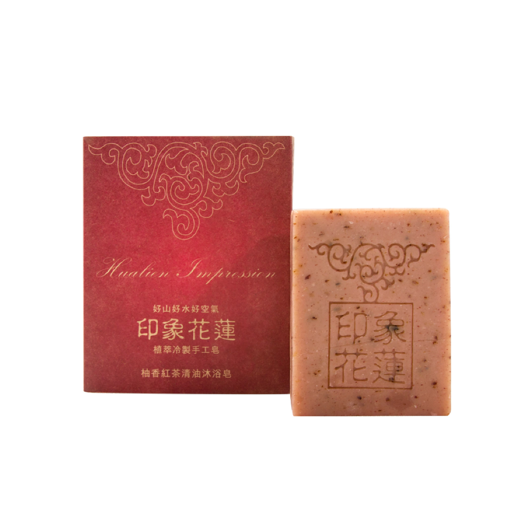 【印象花蓮手工皂】柚香紅茶清油沐浴皂 中性肌膚  100G