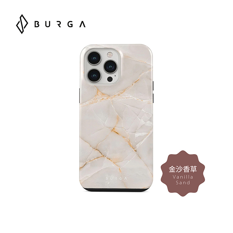 【BURGA】iPhone 14Pro/Pro Max Tough款 MagSafe防摔保護殼-金沙香草 (手機殼)
