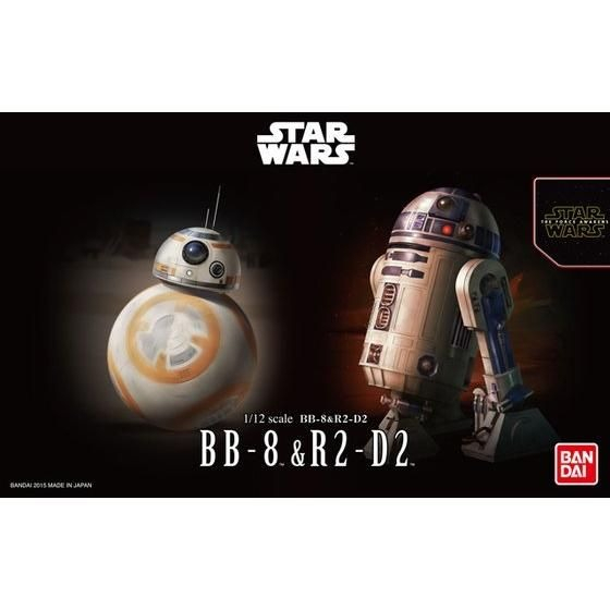 BANDAI 組裝模型 星際大戰 1/12 BB-8 & R2-D2 『妖仔玩具』 全新現貨