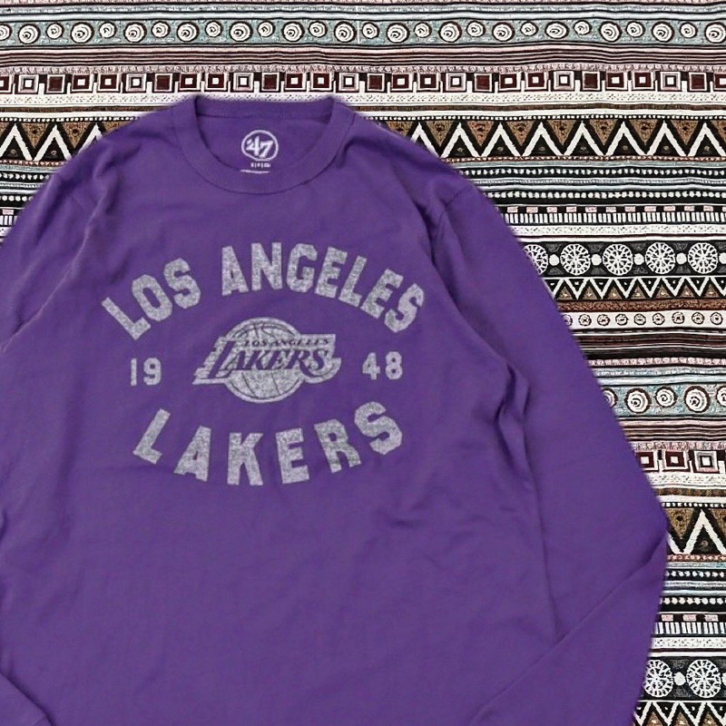 47Brand球隊 Lakers 洛杉磯湖人 薄款 長袖T恤
