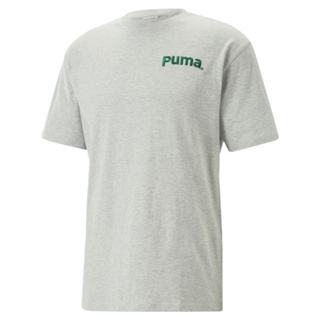 PUMA 短袖上衣 流行系列P.Team T恤 男 62248604 灰色