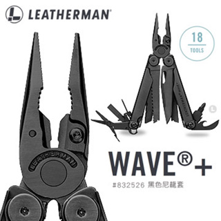 《K.T.T.》（公司貨） Leatherman Wave Plus 工具鉗-黑色(#832526 黑色尼龍套)