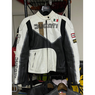 女騎士 Ducati Dainese 復古騎士服半身皮衣44號