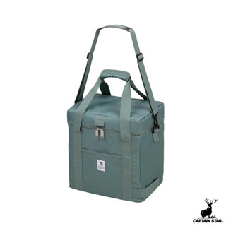 CAPTAIN STAG | UE-0615 鹿牌 24L 手提保溫袋 保冷袋｜復古綠 折疊行動冰箱｜德晉