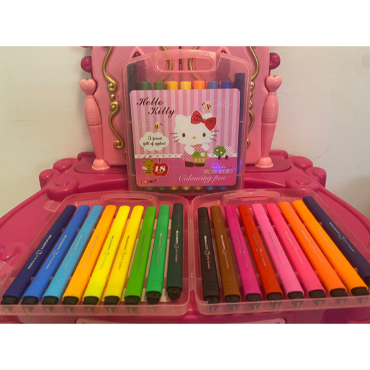 出清特賣 三麗鷗 正版授權 Hello Kitty 美樂蒂 手提袋 美勞 彩色筆套組 開學 文具用品  特價50元