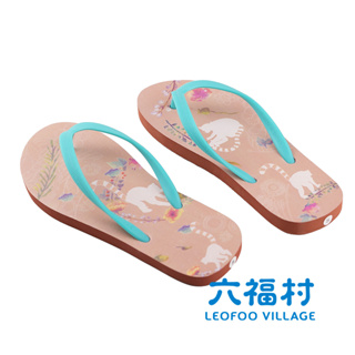 【六福村】狐猴剪影海灘鞋｜官方直營5.0 限定版圖樣
