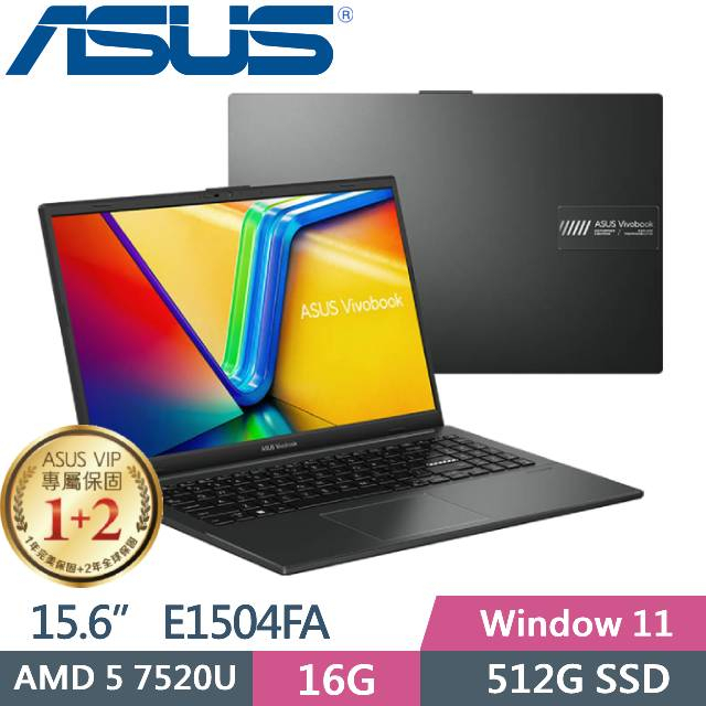 ASUS Vivobook Go 15 E1504FA-0081K7520U  AMD R5 7520U/16G/