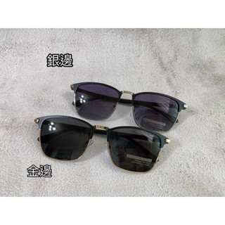 Lazy/ 周湯豪 哥就帥 高檔 雅痞 爆帥黑X灰金屬TR90複合框偏光太陽眼鏡🕶️
