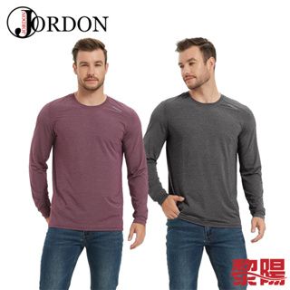 JORDON 橋登 男款 圓領長T 抗菌/除臭/銀纖/排汗12JM28227