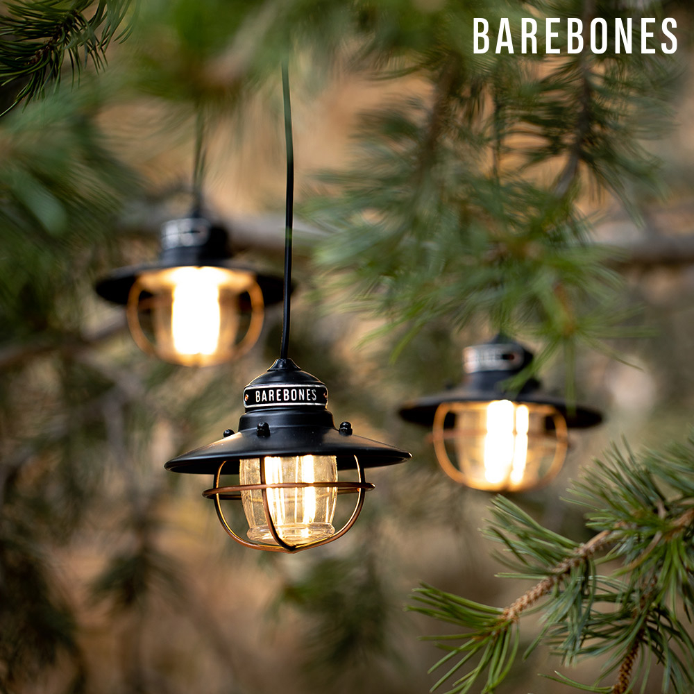 Barebones 串連垂吊營燈 Edison String Lights LIV-265 霧黑 / 露營燈 燈具