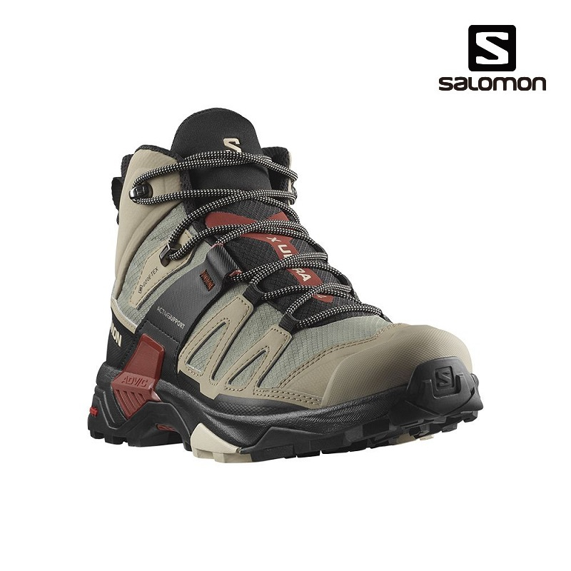 Salomon 法國 男 X ULTRA 4 Goretex 中筒登山鞋 [北方狼] 473525 7折優惠