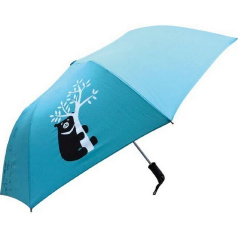 全新中鋼鐵半自動摺疊雨傘/台灣黑熊傘
