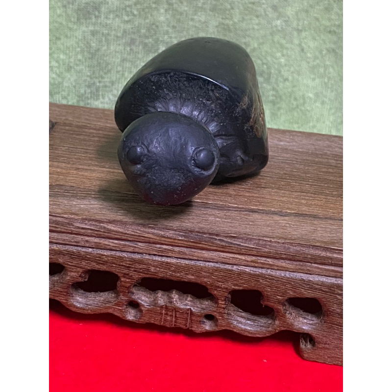 鐵丸石-石雕平安烏龜