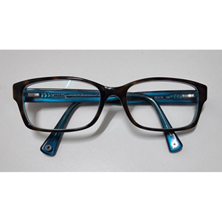 二手Coach Eyeglasses Brooklyn 5116 Dark Tortoise/Teal Frames鏡框