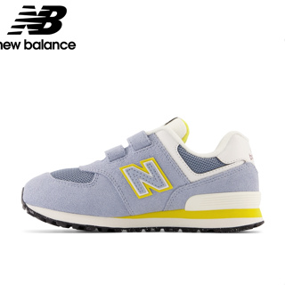 New Balance 運動鞋 小童中童 休閒鞋 中性 -W楦 舒適 好穿 可愛 灰藍色 PV574KB1