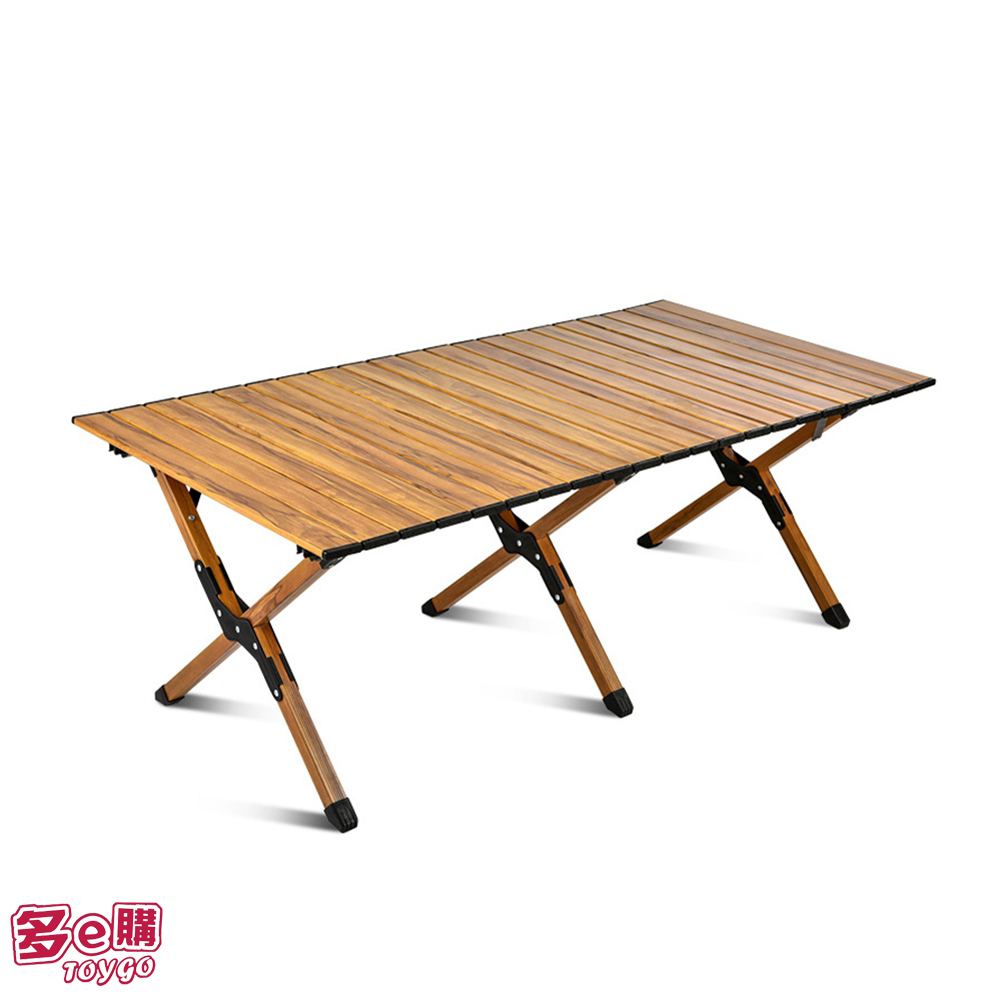 120cm輕量木紋蛋捲桌/折疊桌/露營桌/野餐桌