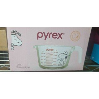 全新未拆 Pyrex SNOOPY 史努比 單耳量杯1000m l500ml 