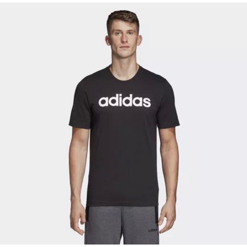 大灌體育👟 Adidas 男短袖上衣 純棉 黑 DU0404