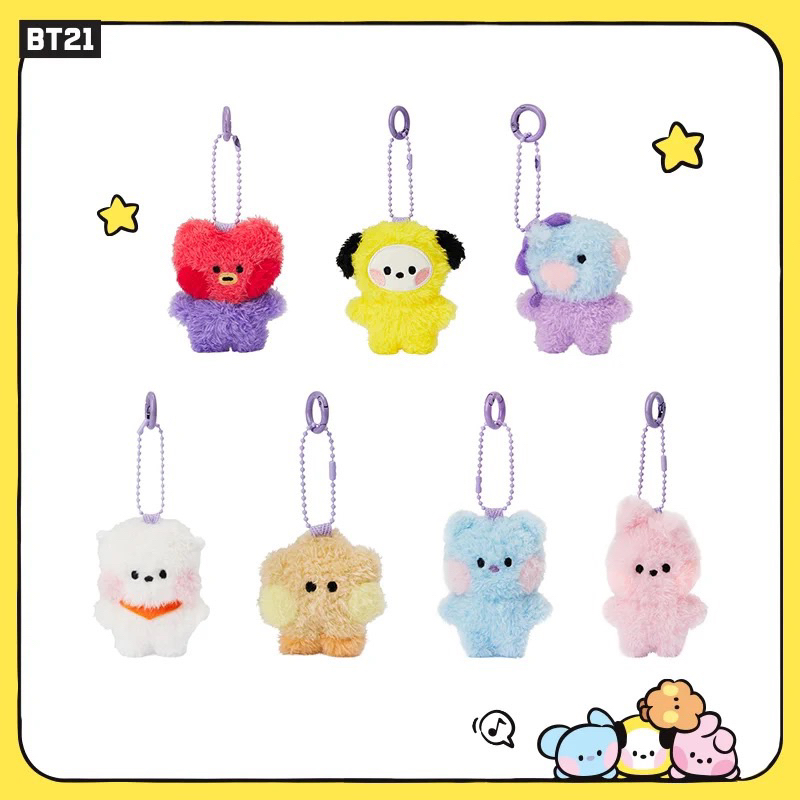 [預購]BT21 mini minini絨毛吊飾 鑰匙圈 TATA CHIMMY KOYA RJ COOKY