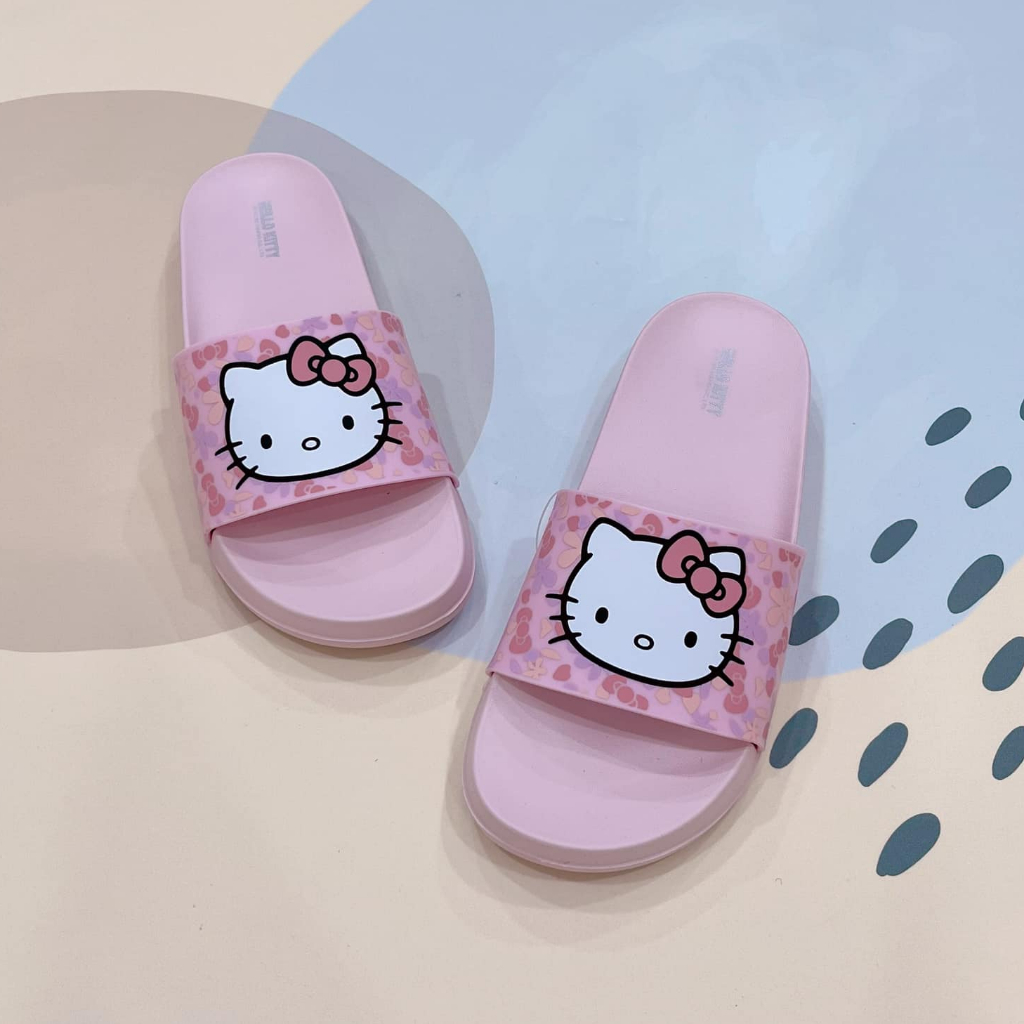 Hello Kitty 小碎花 親子拖鞋 粉 821470