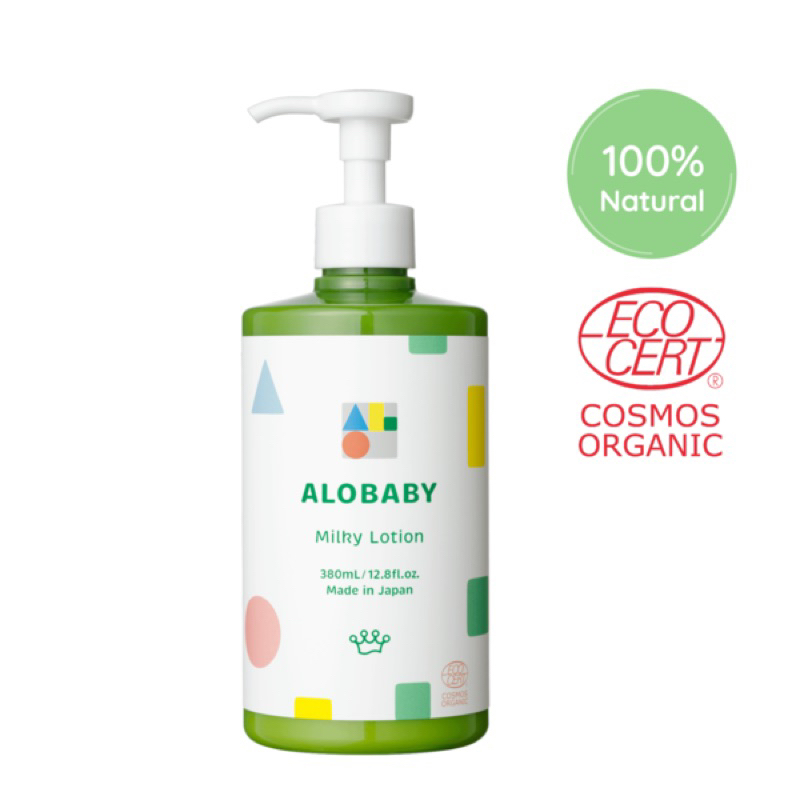 （最新包裝）日本ALOBABY 寶寶牛奶潤膚乳液/大容量-380ml(有效2025/08)