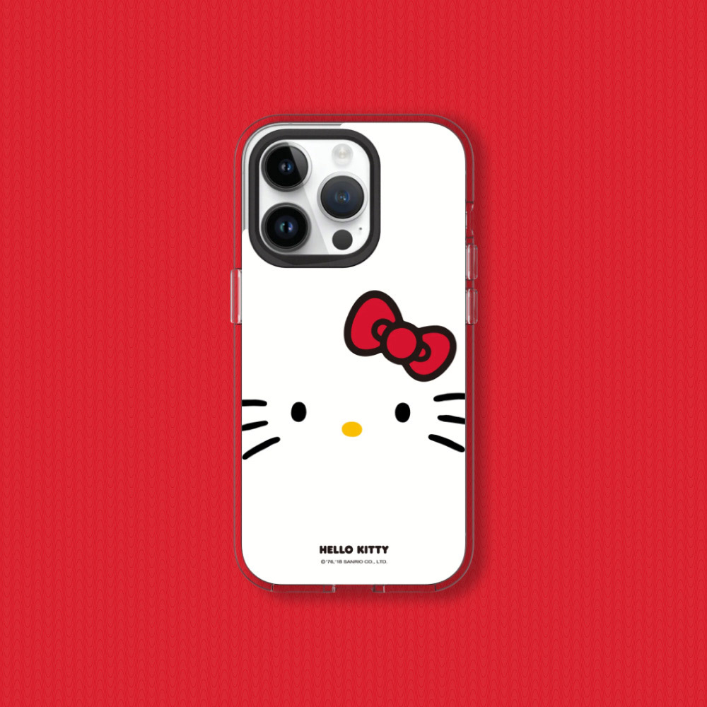 犀牛盾 適用iPhone Clear透明防摔手機殼∣Hello Kitty系列/大臉Hello Kitty